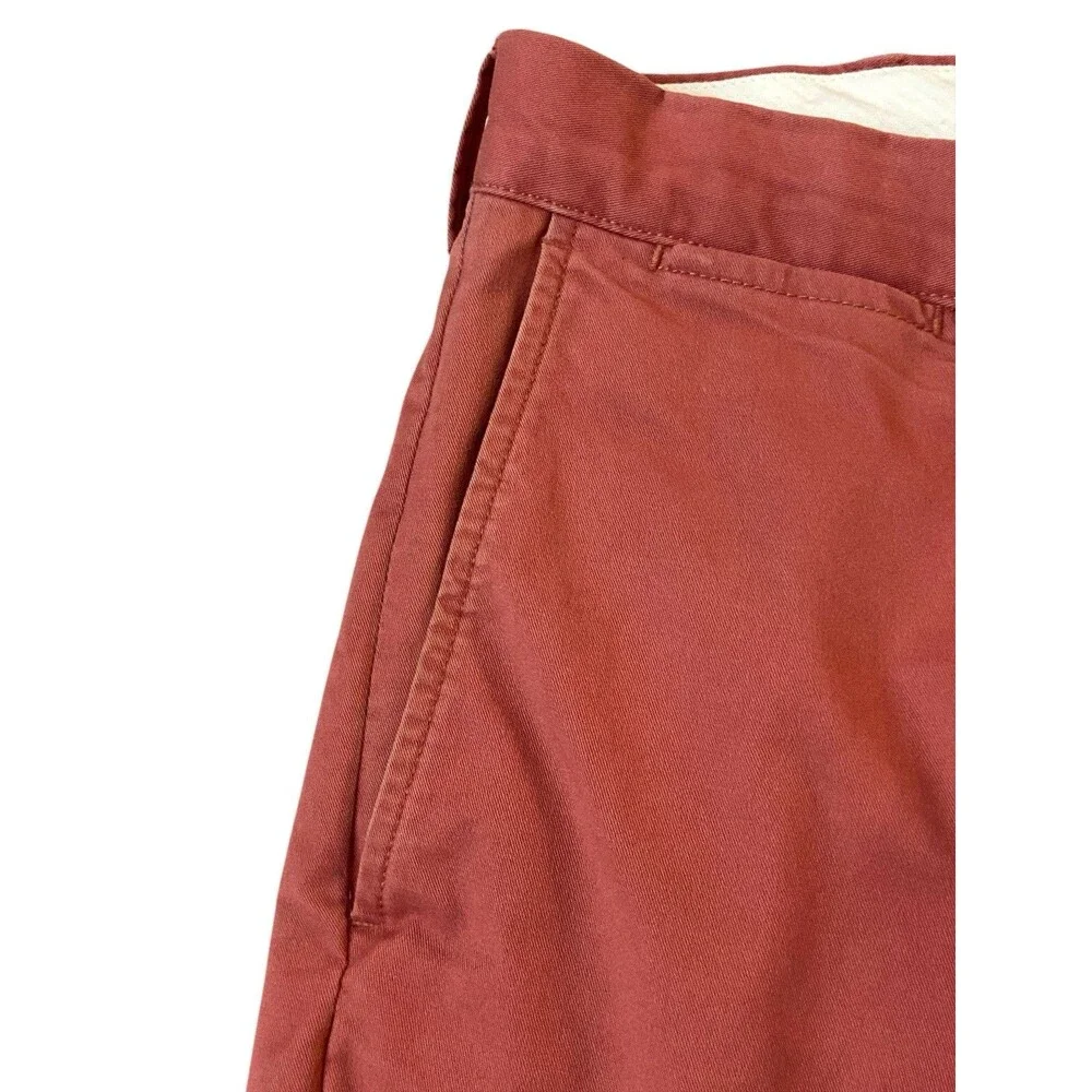 Polo Ralph Lauren Classic Fit Pants 34x32 Coral Red Flawed Stretch Cotton Preppy